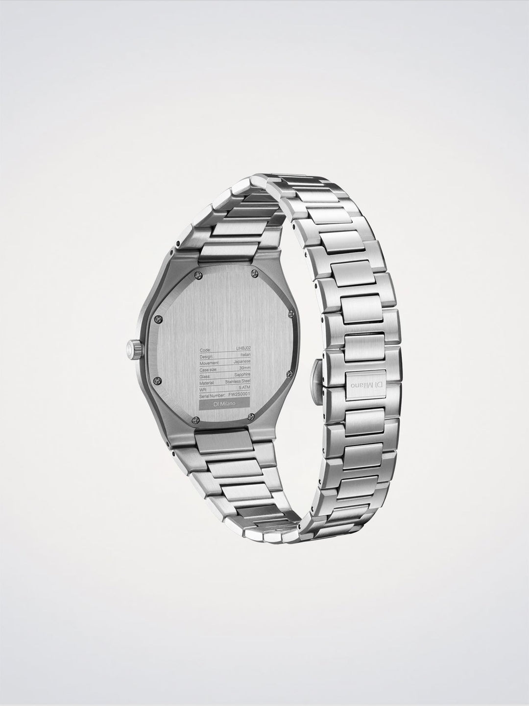 D1 Milano Groovy Silver Ultra Thin 39 mm D1-UHBJ02