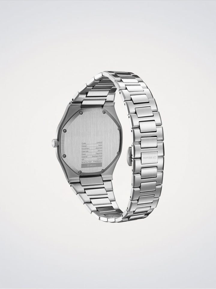 D1 Milano Groovy Silver Ultra Thin 39 mm D1-UHBJ02