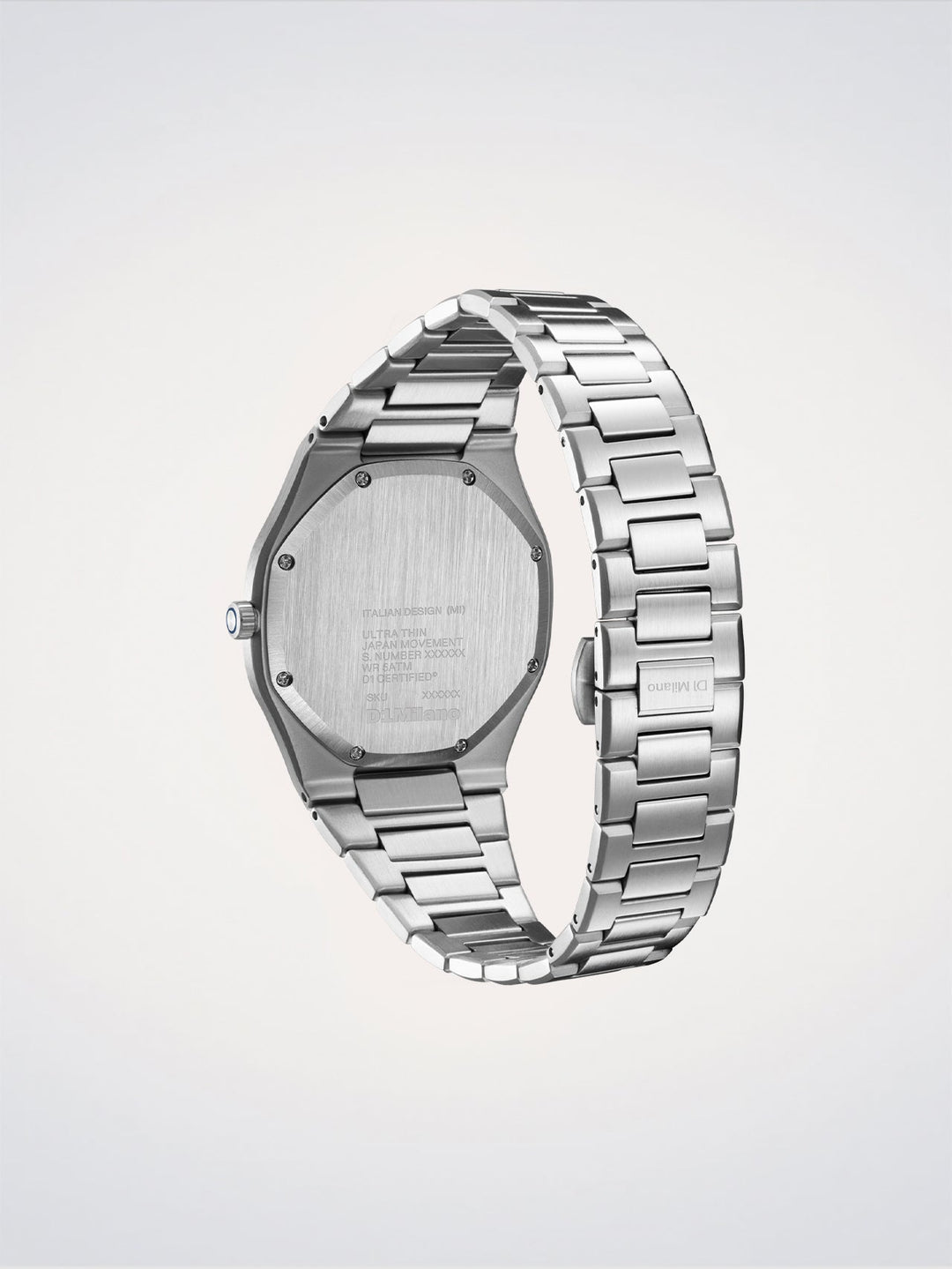 Montre ultra fine D1 Milano Carbon Reef 39 mm D1-UHBJ04