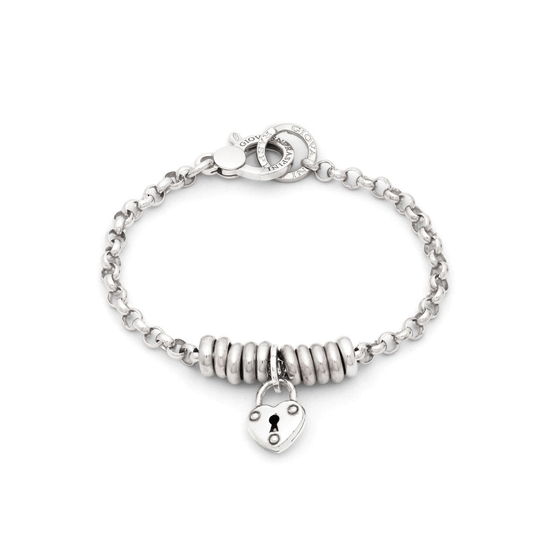 Giovanni Raspini Bracciale Lucchetto Cuore argento X01779