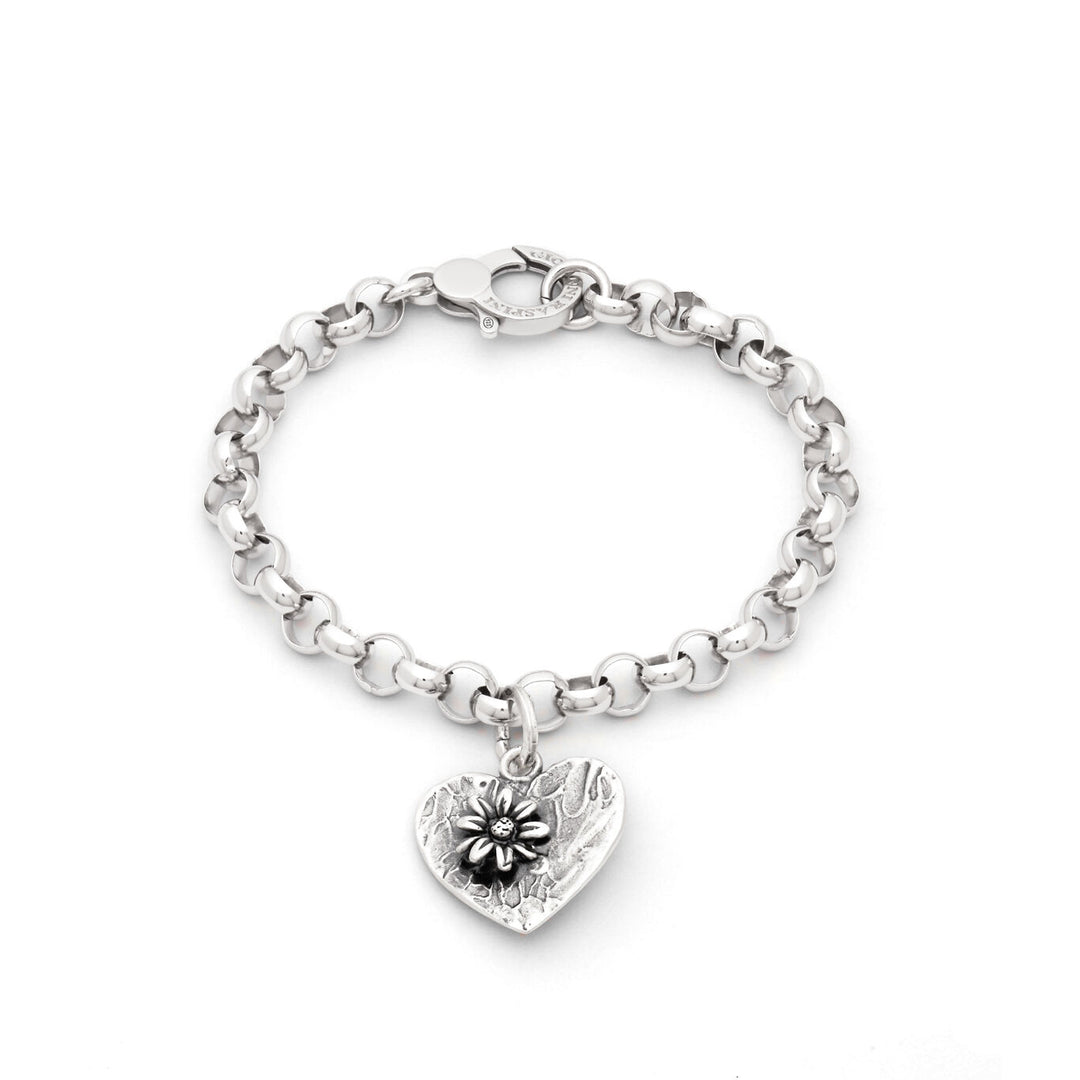 Giovanni Raspini Bracciale Fiore Cuore argento X01783