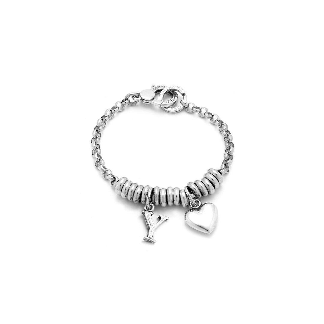 Giovanni Raspini Bracciale Cuore e Lettera Y argento X01874