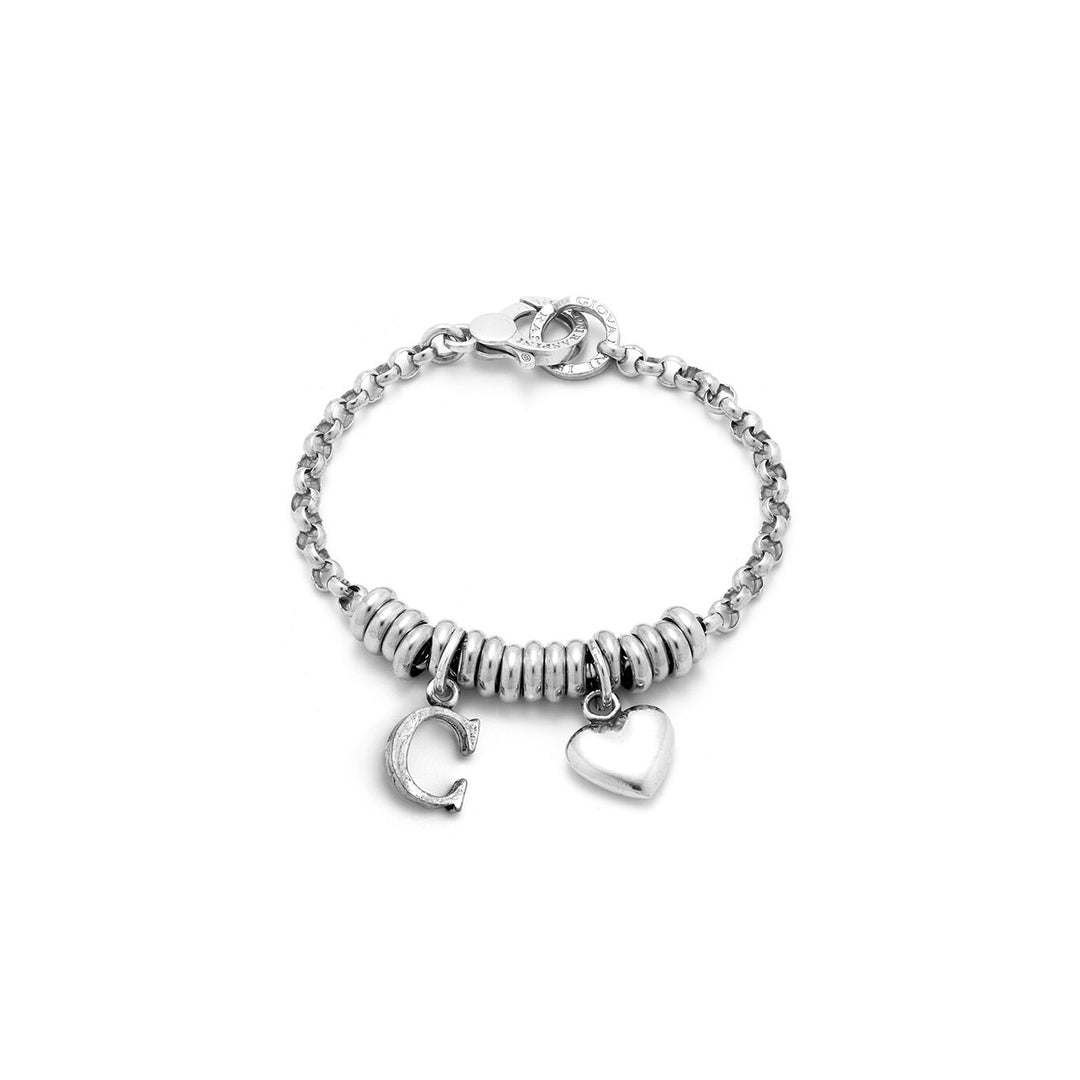 Giovanni Raspini Bracciale Cuore e Lettera C argento X01895