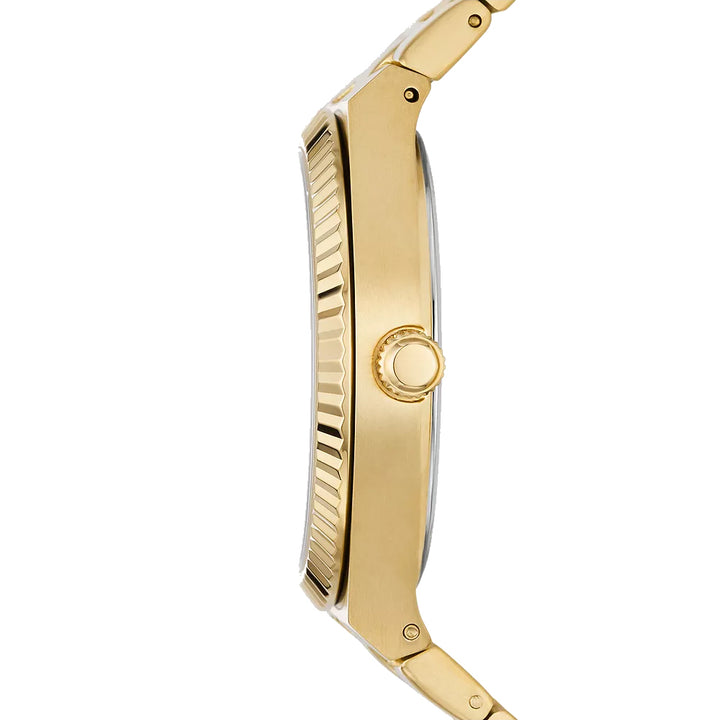Fossil orologio Scarlette 38mm champagne quarzo acciaio finitura PVD oro giallo ES5299