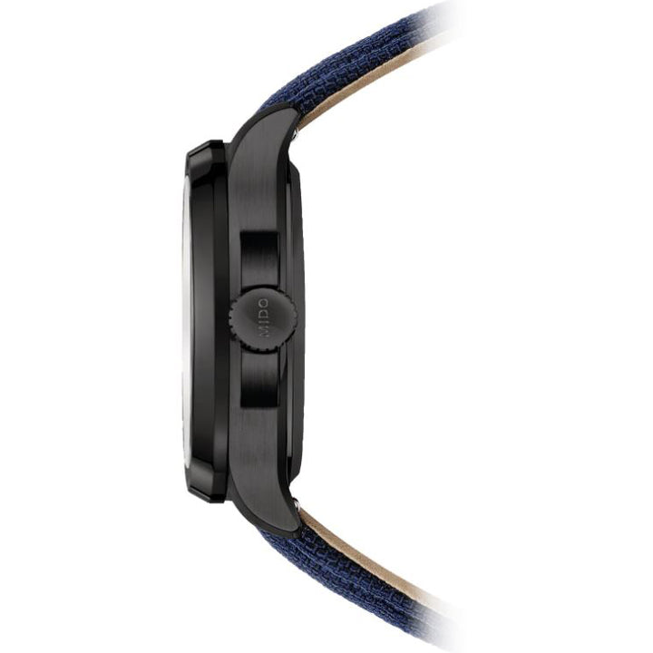 Mido orologio Multifort TV Big Date 39x40mm blu automatico acciaio finitura PVD nero M049.526.37.041.00