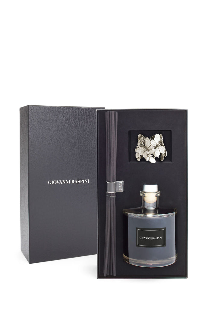 Giovanni Raspini Farfalle Diffuser - Nero Divino home fragrance with white bronze decoration - XB0102