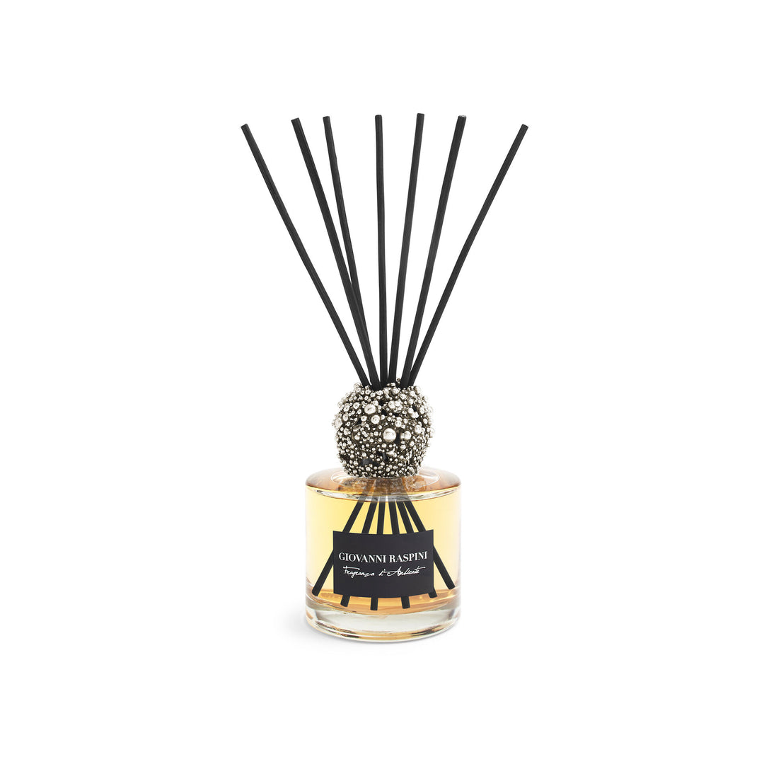 Giovanni Raspini Perlage Diffuser - Iris Dust home fragrance with white bronze decoration - XB0145