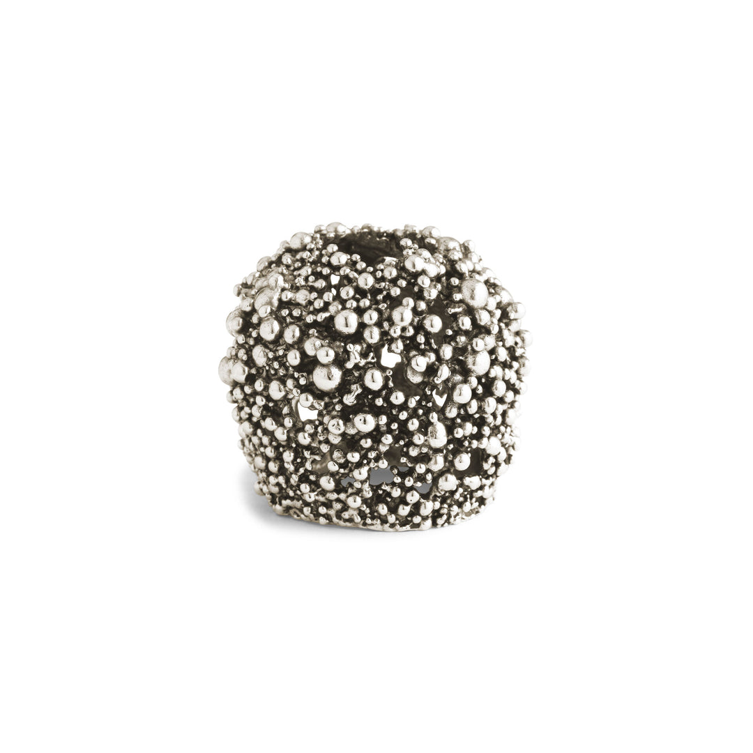 Giovanni Raspini Perlage Diffuser - Iris Dust home fragrance with white bronze decoration - XB0145