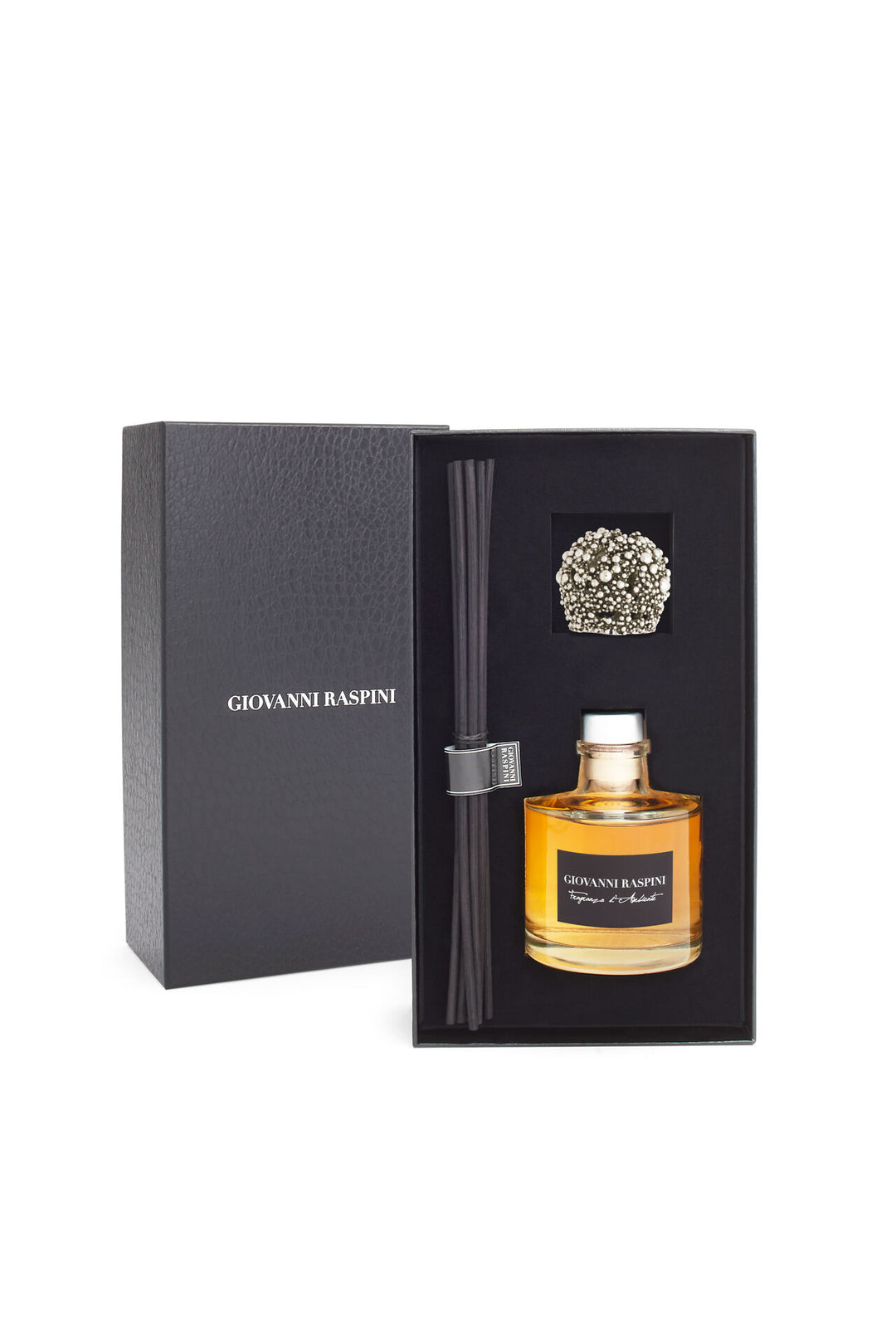 Giovanni Raspini Perlage Diffuser - Iris Dust home fragrance with white bronze decoration - XB0145