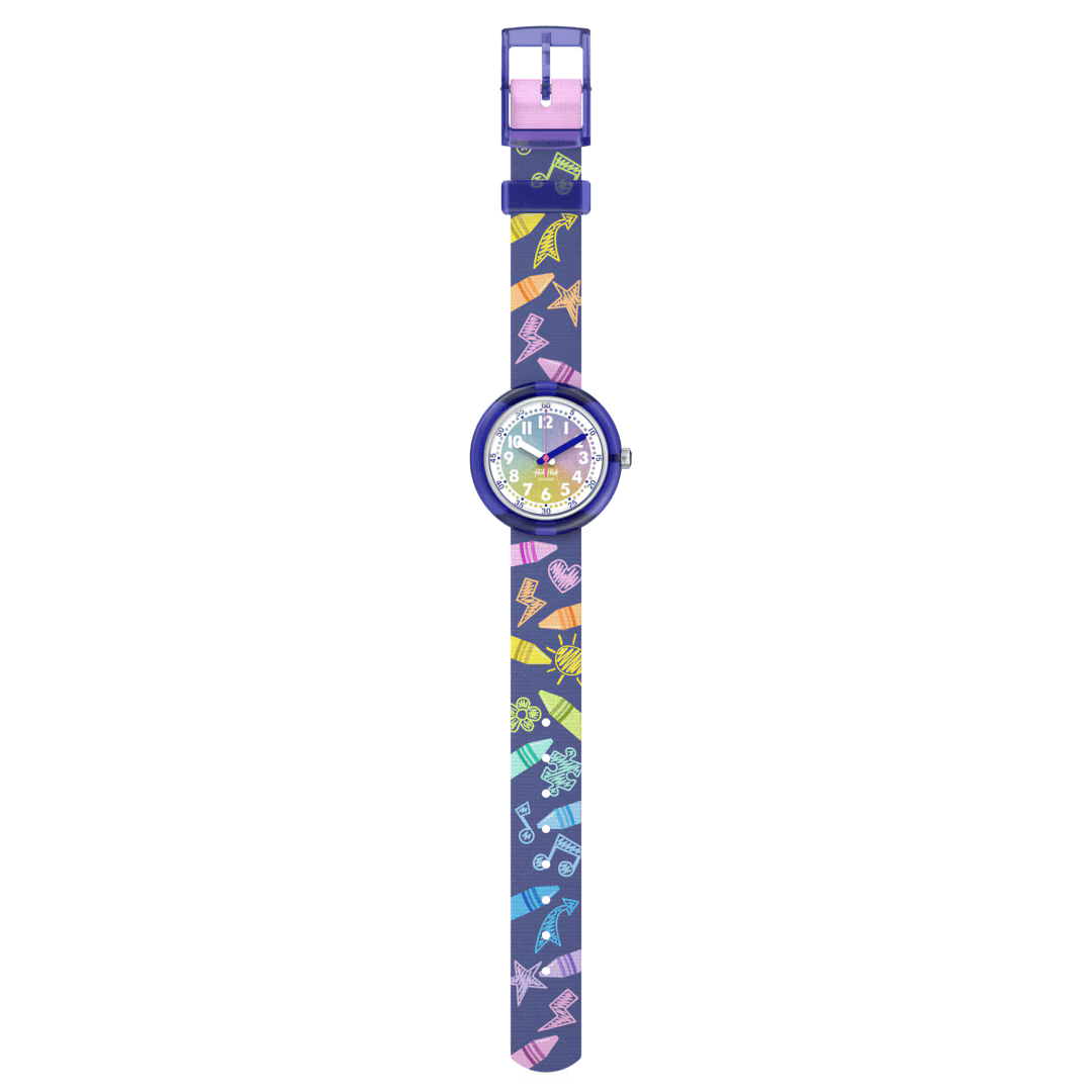 Flik Flak orologio RAINBOW CRAYONS Classroom Creations 32mm FPNP173