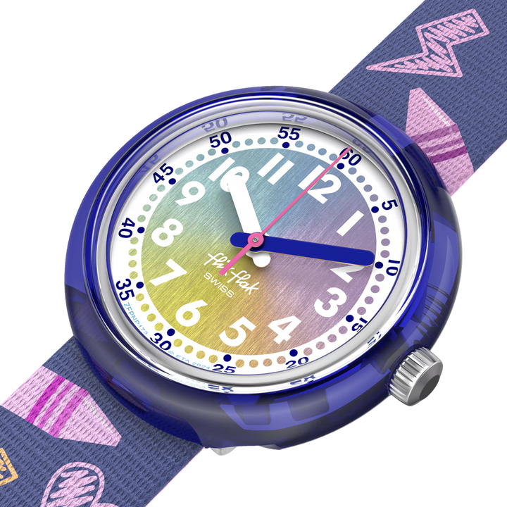 Flik Flak orologio RAINBOW CRAYONS Classroom Creations 32mm FPNP173