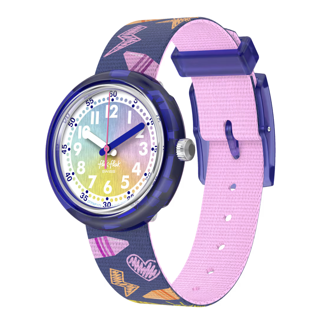 Flik Flak orologio RAINBOW CRAYONS Classroom Creations 32mm FPNP173