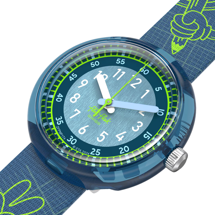 Flik Flak CODE TALK Power Time 32 mm Uhr FPNP174