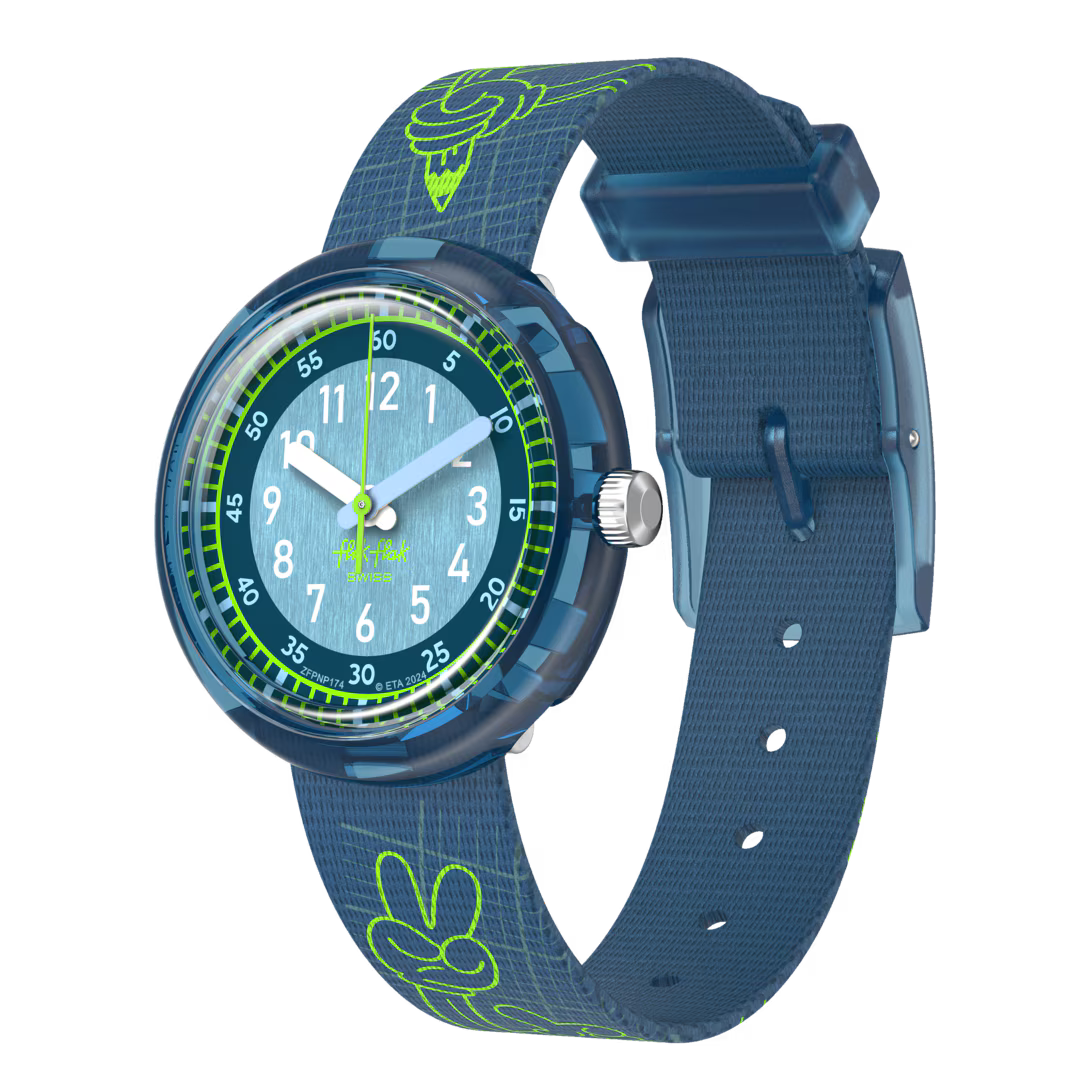 Flik Flak CODE TALK Power Time 32 mm Uhr FPNP174