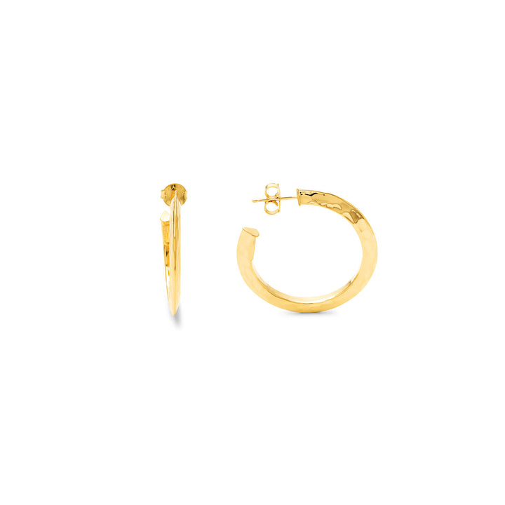 Giovanni Raspini Blade Light Creolen aus 925er Silber mit PVD-Gelbgold-Finish 12106