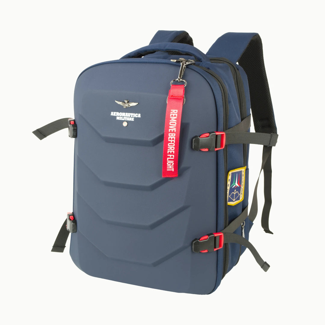 Aeronautica Militare Zaino uomo porta PC rigido linea Patch AM582-BL