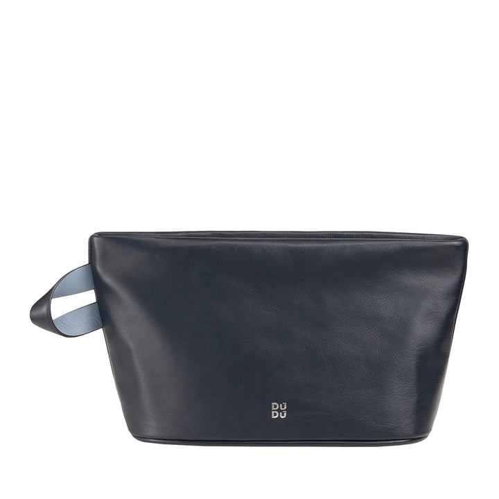 DUDU Beauty Case pour Femme et Homme en Cuir avec Fermeture Éclair, Grande Trousse de Toilette aux Couleurs Vives, Idéale pour Voyage, Salle de Sport, Spa, Intérieur Hydrofuge