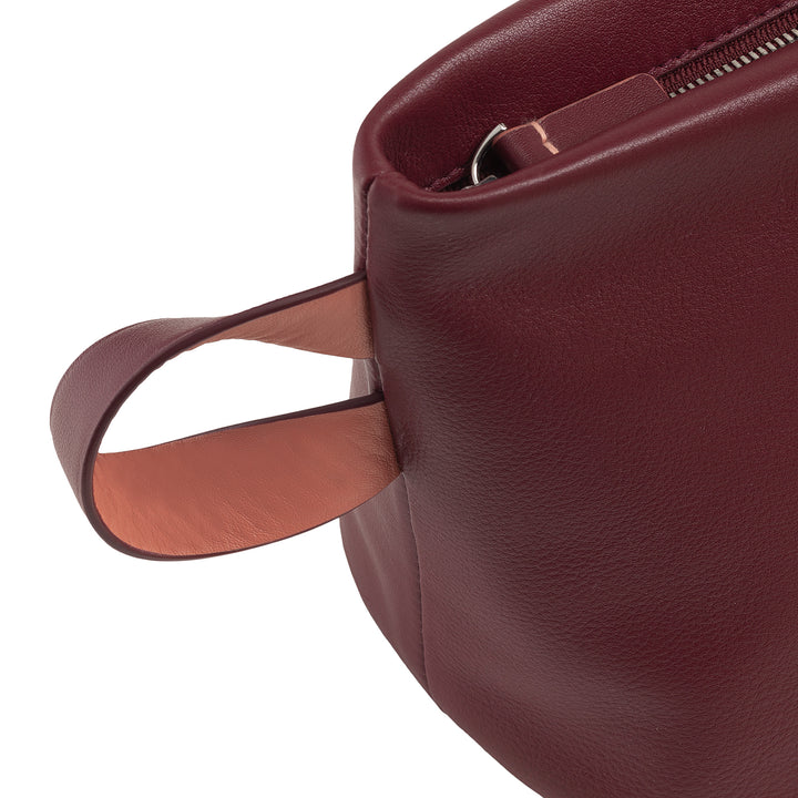 DUDU Beauty Case für Damen und Herren aus Leder mit Reißverschluss, große Kulturtasche in leuchtenden Farben, ideal für Reisen, Fitnessstudio, Spa, wasserabweisende Innenausstattung