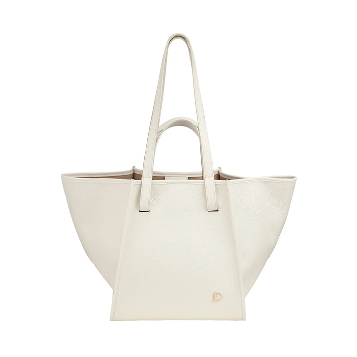 DUDU Bolso de Mujer en Piel Auténtica Made in Italy, Elegante Bolso Shopper Tote, Doble Asa, Piel Flor o Ante - Bolso Grande para Trabajo y Tiempo libre