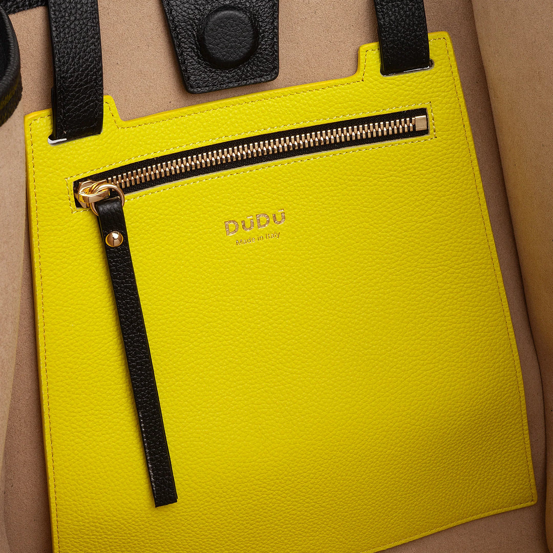 DUDU Damen-Umhängetasche aus echtem Leder, hergestellt in Italien, elegante Shopper-Tragetasche, Doppelgriff, Vollnarbenleder oder Wildleder – große Handtasche für Arbeit und Freizeit