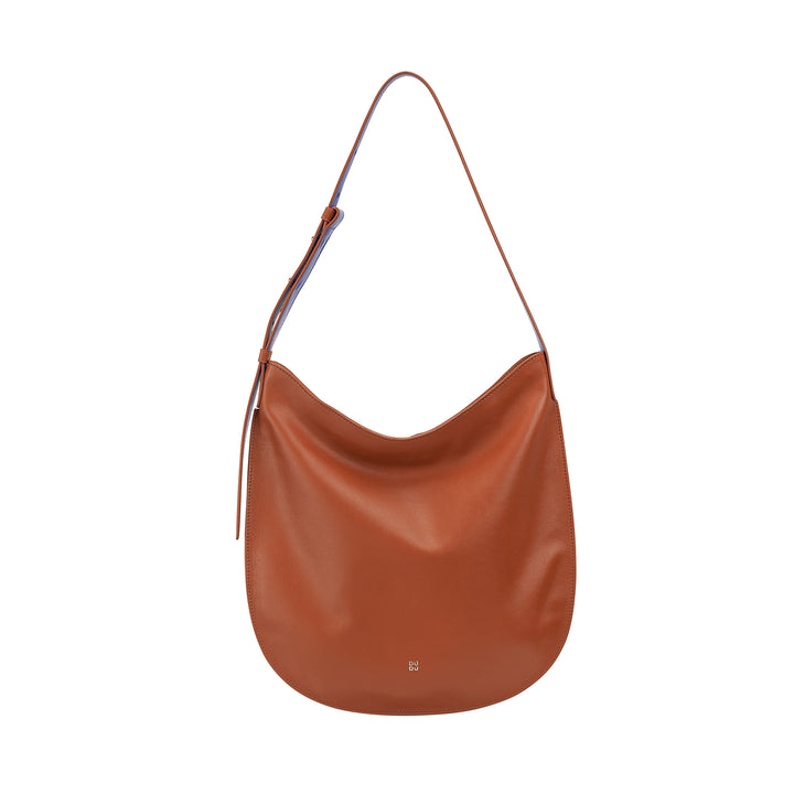 DUDU Sac à bandoulière pour Femme en Cuir Souple, Sac Hobo avec Fermeture éclair, Grand Sac à bandoulière réglable coloré et spacieux