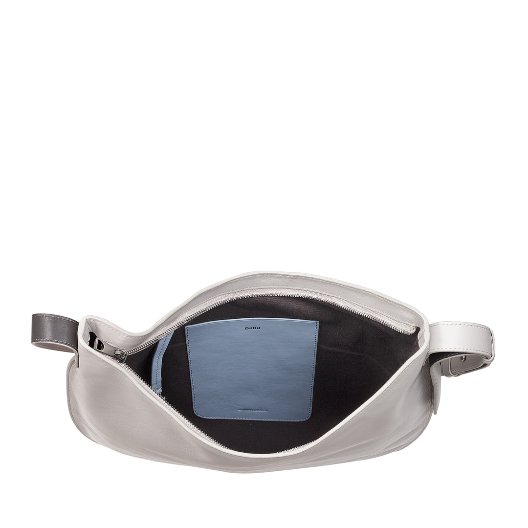 DUDU Bolso de hombro para mujer de piel suave, bolso hobo con cremallera, bolso de hombro grande, espacioso, colorido y ajustable