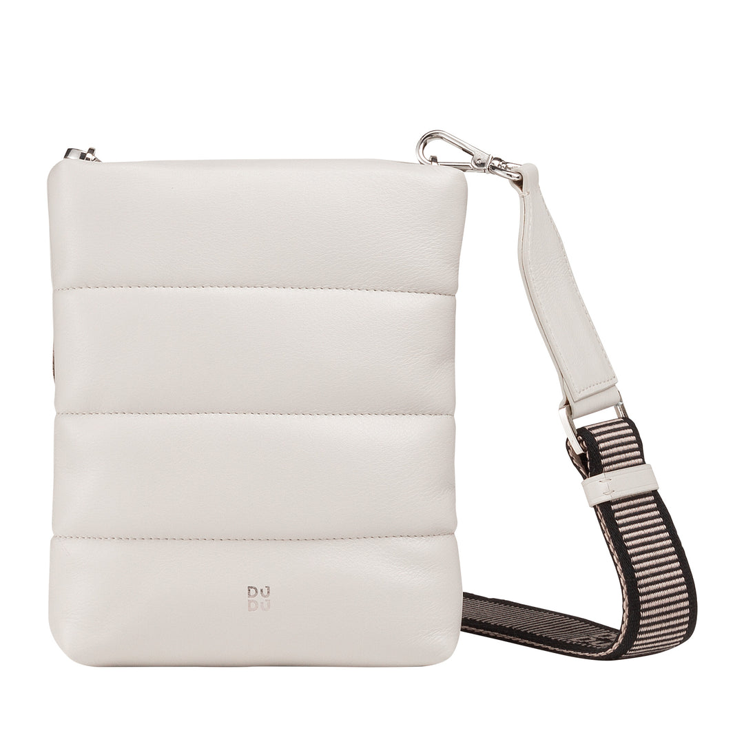 DUDUDU Bolso bandolera mujer pequeño de piel acolchada, Bolso elegante de noche suave con correa ajustable, Diseño Esencial