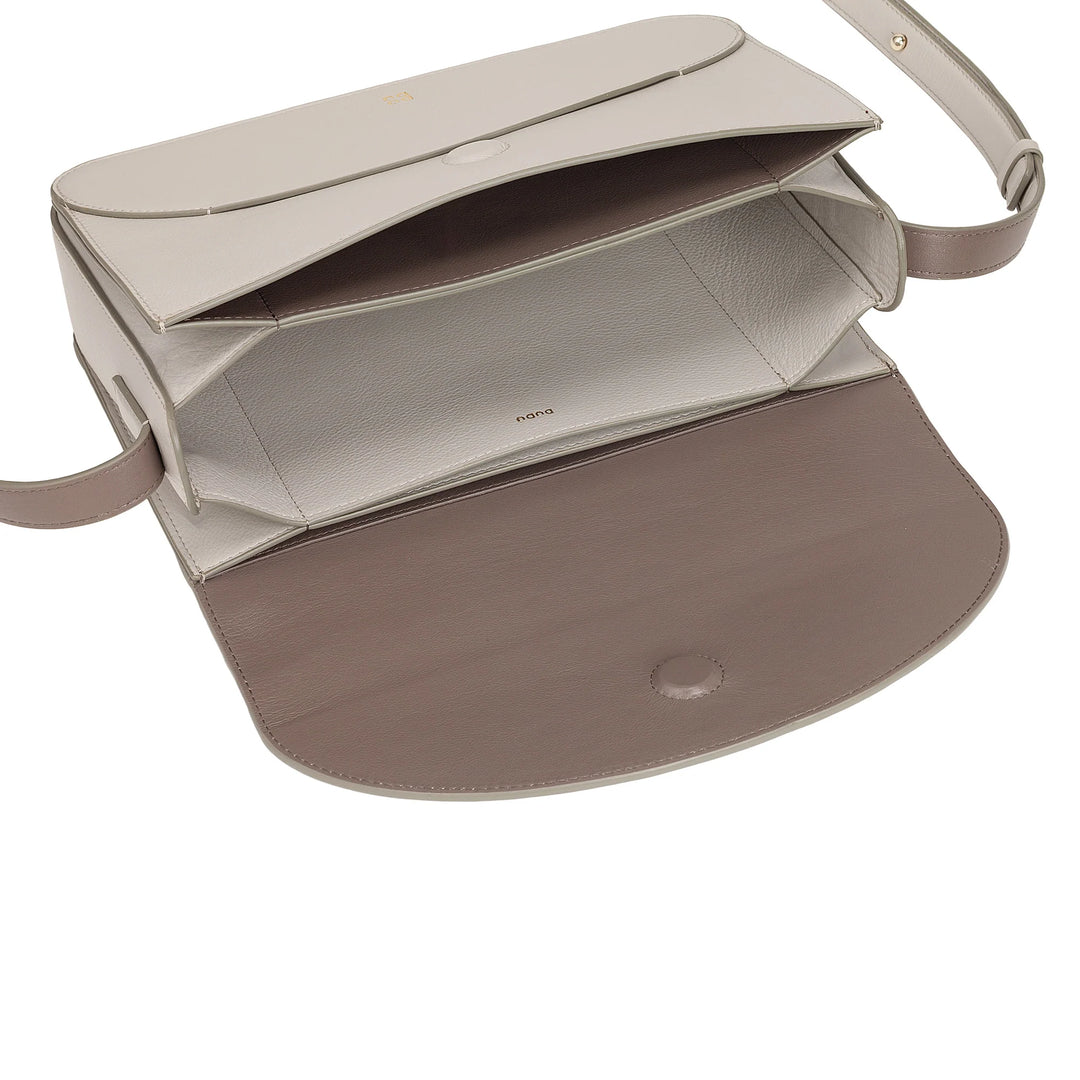 DUDU Borsa a Tracolla Grande Donna in Pelle - Borsa Donna Elegante e Capiente, Design a Busta Envelope, con Tracolla Regolabile e Patta Magnetica di Chiusura