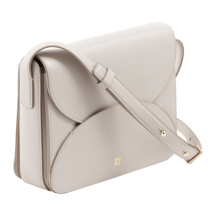 DUDU Damen-Umhängetasche aus Leder mit Umschlagklappe, kleine, elegante und vielseitige Handtasche mit verstellbarem Schultergurt, perfekte Tasche für jeden Anlass
