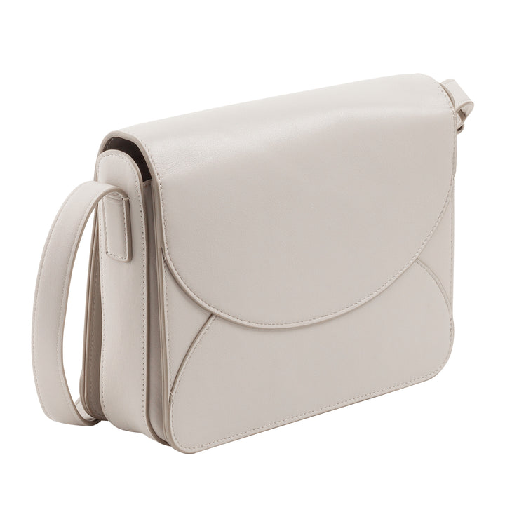 DUDU Damen-Umhängetasche aus Leder mit Umschlagklappe, kleine, elegante und vielseitige Handtasche mit verstellbarem Schultergurt, perfekte Tasche für jeden Anlass