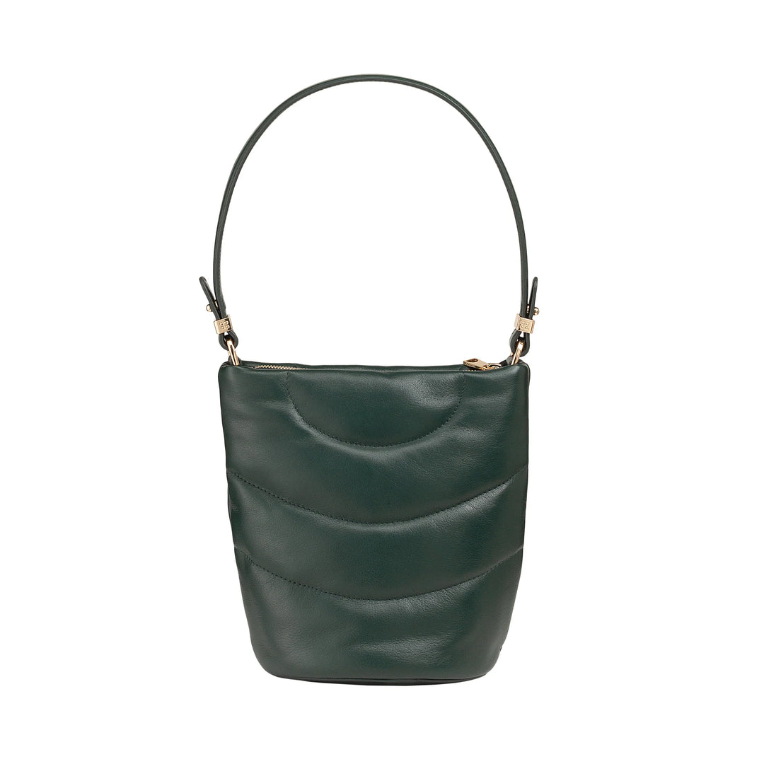 DUDU Bolso Bandolera Mujer y Bandolera Acolchada Acolchada en Piel Napa, Bolso Pequeño con Cremallera, Diseño Elegante