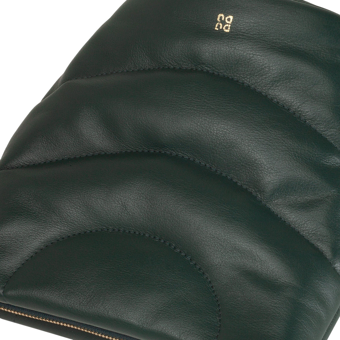 DUDU Bolso Bandolera Mujer y Bandolera Acolchada Acolchada en Piel Napa, Bolso Pequeño con Cremallera, Diseño Elegante