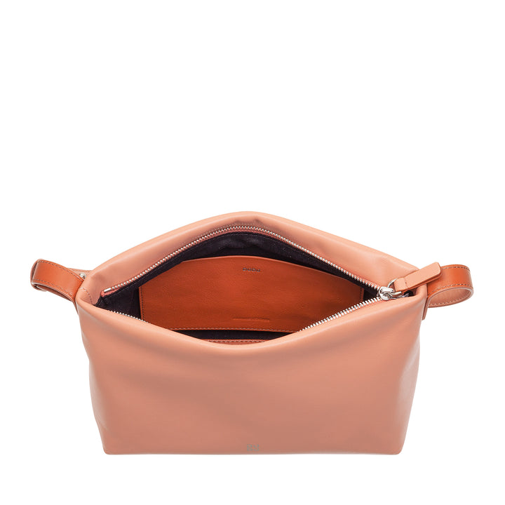 DUDU Bolso Bandolera Pequeño para Mujer de Piel Suave, Bolso Bandolera con Cierre de Cremallera, Elegante Bolso de Noche City Fashion