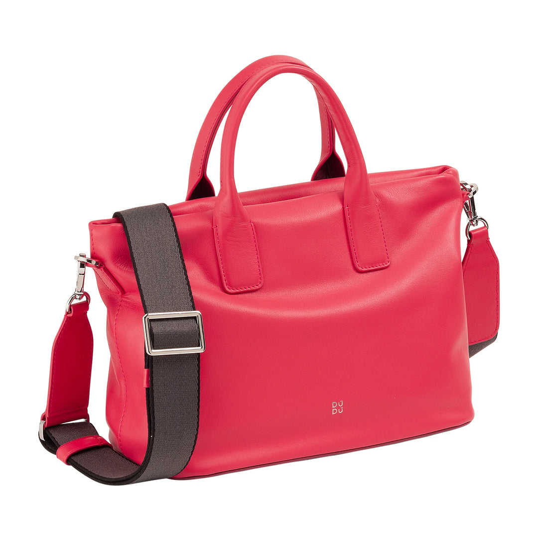 DUDU Sac à main en cuir pour femme avec bandoulière, petit sac à bandoulière moyen avec fermeture éclair et bandoulière amovible, sac à main élégant et coloré