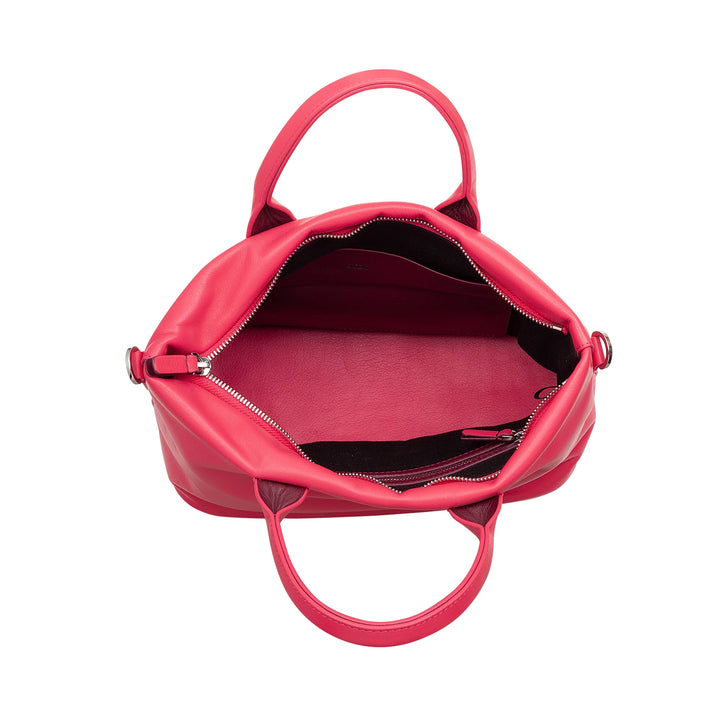 DUDU Sac à main en cuir pour femme avec bandoulière, petit sac à bandoulière moyen avec fermeture éclair et bandoulière amovible, sac à main élégant et coloré