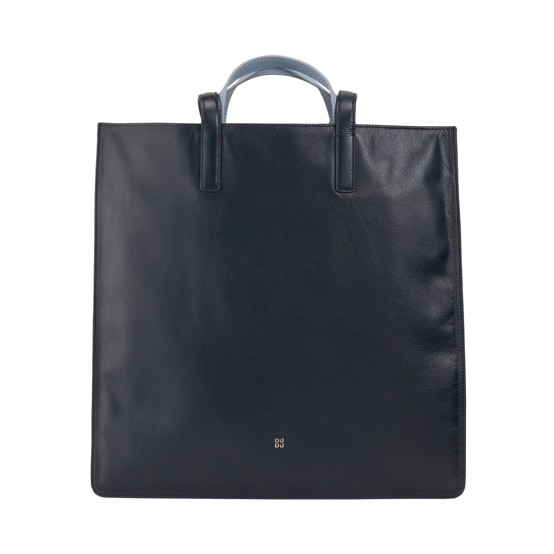 DUDU Bolso Grande Suave para Mujer, Bolso Shopping Tote en Piel de Color, Doble Asa, Elegante Bolso de Hombro, Bolso Grande