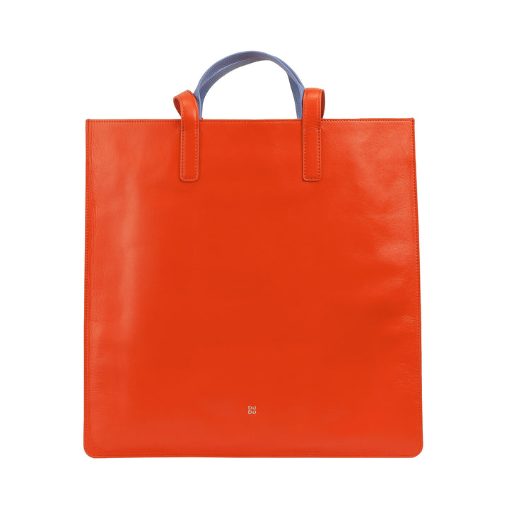 DUDU Bolso Grande Suave para Mujer, Bolso Shopping Tote en Piel de Color, Doble Asa, Elegante Bolso de Hombro, Bolso Grande