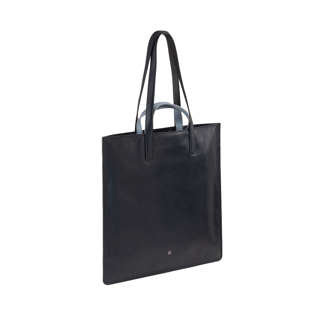 DUDU Bolso Grande Suave para Mujer, Bolso Shopping Tote en Piel de Color, Doble Asa, Elegante Bolso de Hombro, Bolso Grande
