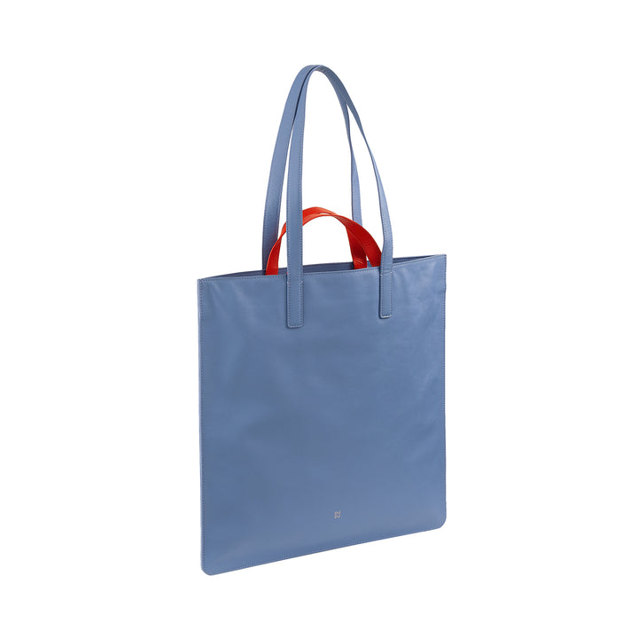 DUDU Bolso Grande Suave para Mujer, Bolso Shopping Tote en Piel de Color, Doble Asa, Elegante Bolso de Hombro, Bolso Grande