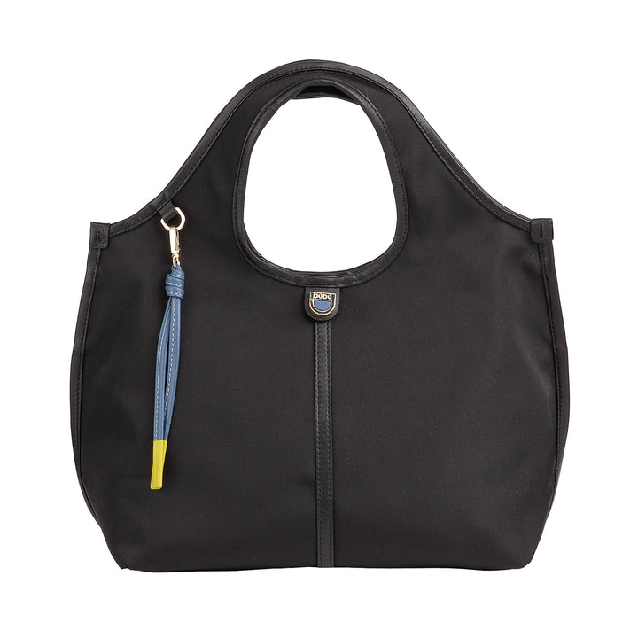 DUDU Petit Sac à Main Bandoulière pour Femme en Nylon et Cuir - Cabas Léger avec Bandoulière Ajustable et Fermeture Magnétique
