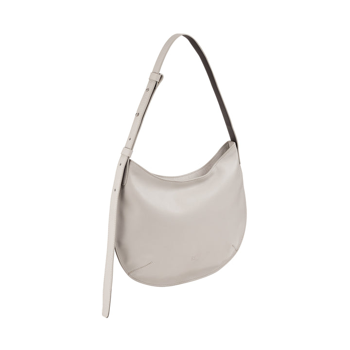 DUDU Mittelgroße weiche Umhängetasche für Damen aus echtem Leder, Hobo-Tasche mit verstellbarem Schultergurt, Umhängetasche mit Reißverschluss