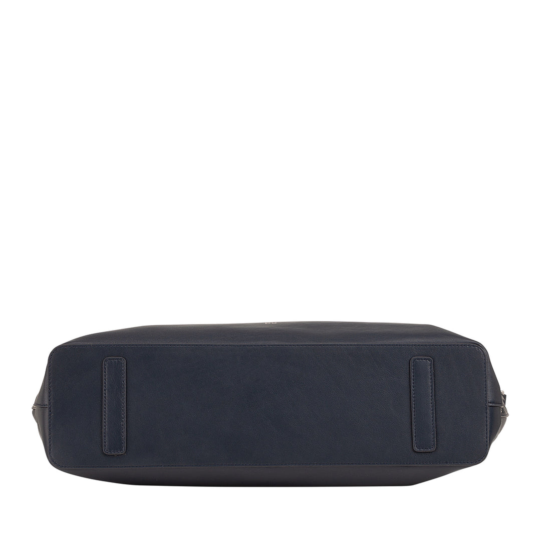 DUDU Grand Sac Femme en Cuir Souple, Grand Sac à Bandoulière avec Bandoulière Amovible, Sac à Main avec Deux Poignées et Fermeture Éclair