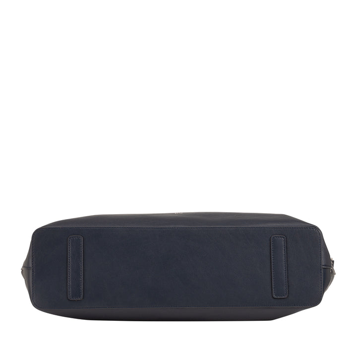 DUDU Grand Sac Femme en Cuir Souple, Grand Sac à Bandoulière avec Bandoulière Amovible, Sac à Main avec Deux Poignées et Fermeture Éclair