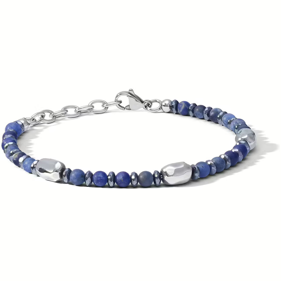 Pulsera Cometas District Acero Sodalite UBR 1207