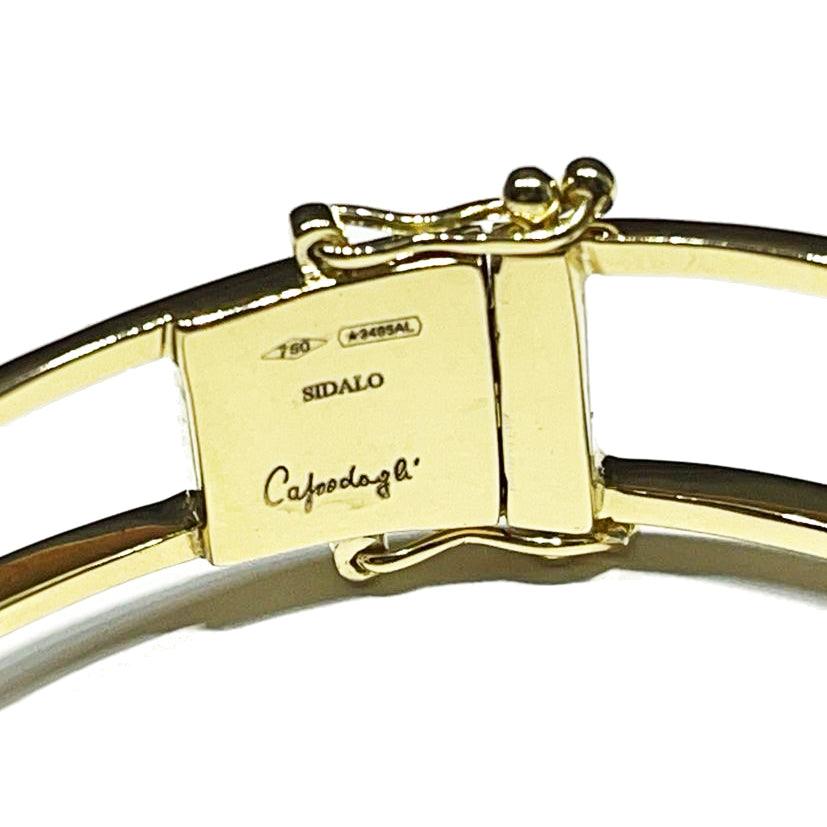 Capodagli bracciale rigido Paola oro 18kt diamanti 0007BR - Capodagli 1937