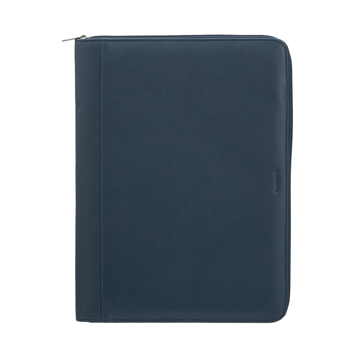 Nuvola Pelle Dokumentenmappe aus Leder im A4-Format, Arbeitsorganizer, Notizblockhalter, Stifthalter, Tablet-Halter mit rundem Reißverschluss