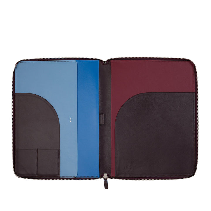 DUDU A4 cuir Document dossier bureau presse-papiers multicolore iPad tablette dossier avec fermeture éclair