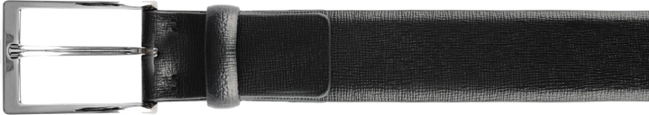 Gerba Cintura in pelle saffiano nero lunghezza 100cm CG001B100