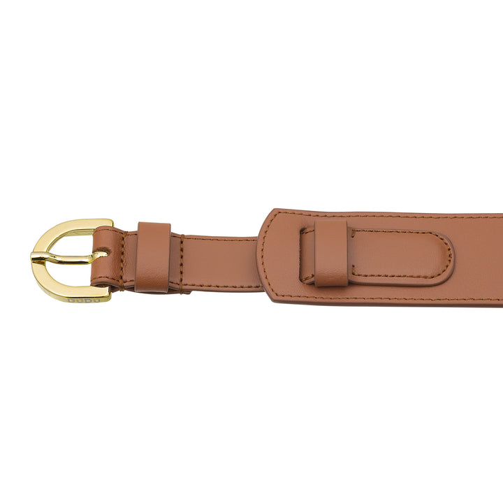 DUDU Damen-Ledergürtel, hergestellt in Italien, H 40 mm, mit Metallschnalle, Breite 4 cm, eleganter Gürtel für Kleid, Hose