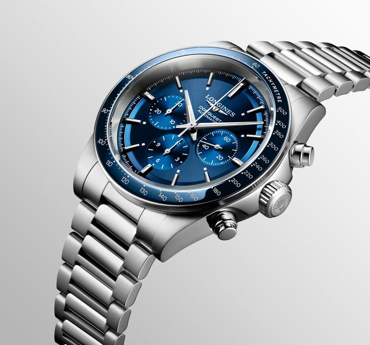 Longines orologio Conquest Chronograph 42 mm L3.835.4.92.6
